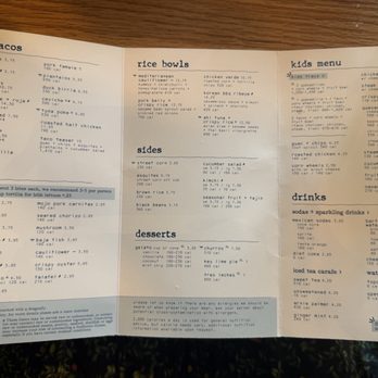 Bartaco - The menu - Tacos Near Me - Charleston, South Carolina