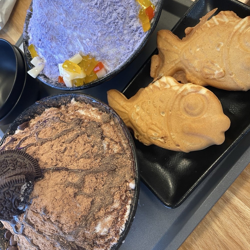 Ube and chocolate