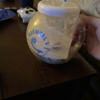 Narwhal's Crafted - Mudslide Fish bowl (that we've almost finished) - Cocktail Bars Near Me - St Charles, Missouri