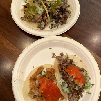 Dirty Taco GCT - Taco Sampler, Lamb Barbacoa, and Duck Skin - Tacos Near Me - New York, New York Dirty Taco GCT - Taco Sampler, Lamb Barbacoa, and Duck Skin - Tacos Near Me - New York, New York