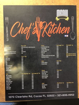 Menu photo 3 Chef’s Kitchen Cocoa, FL