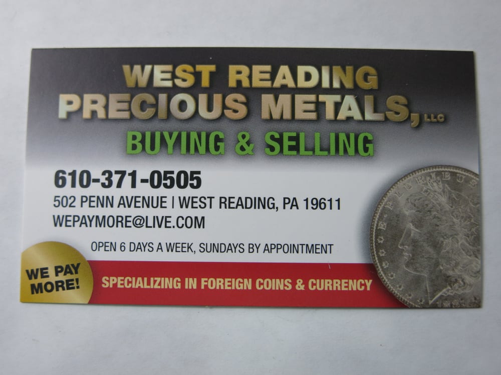 West Reading Precious Metals West Reading Pa