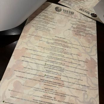 Wild Sage Bistro - Menu - New American Near Me - Spokane, Washington