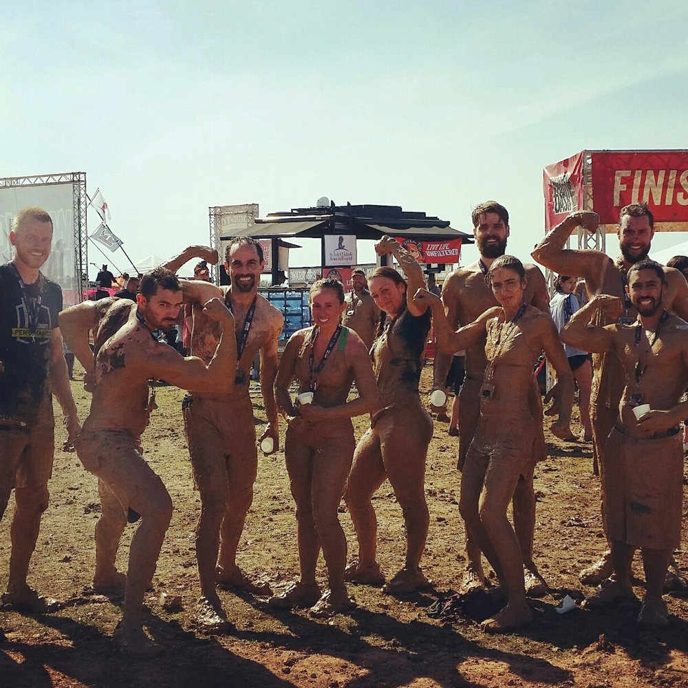 Kollective Labs - Next Level trainers and clients together doing the Warrior Dash outside of Austin! - Chiropractors Near Me - Austin, Texas