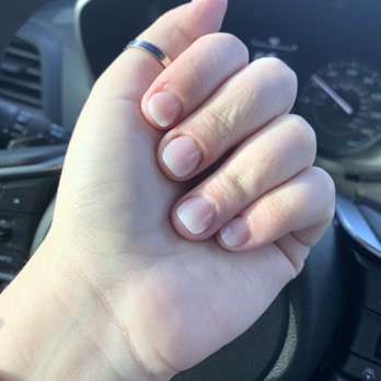 iPolish - Perfect natural set! They're super short just like I asked for! - Nail Salons Near Me - San Diego, California