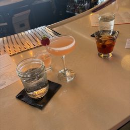 Strawberry lemon drop and old fashion