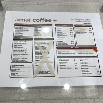 Amai - Menu (Nov 2025) - Coffee & Tea Near Me - Glendale, California Amai - Menu (Nov 2025) - Coffee & Tea Near Me - Glendale, California