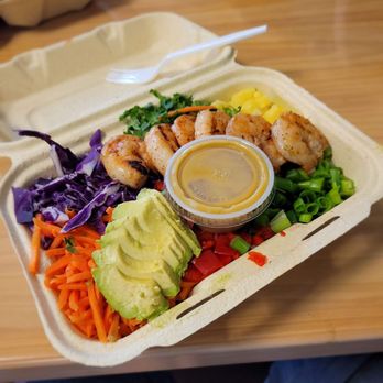 Crave - Grilled Shrimp Island Bowl - Juice Bars & Smoothies Near Me - St Augustine, Florida