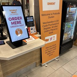 Dunkin' - Only one ordering kiosk