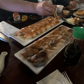 Ozeki Sushi - Cajun Tuna Creamy Salmon Aloha Cajun Salmon Pepper Tuna - Japanese Near Me - Chino, California Ozeki Sushi - Cajun Tuna Creamy Salmon Aloha Cajun Salmon Pepper Tuna - Japanese Near Me - Chino, California