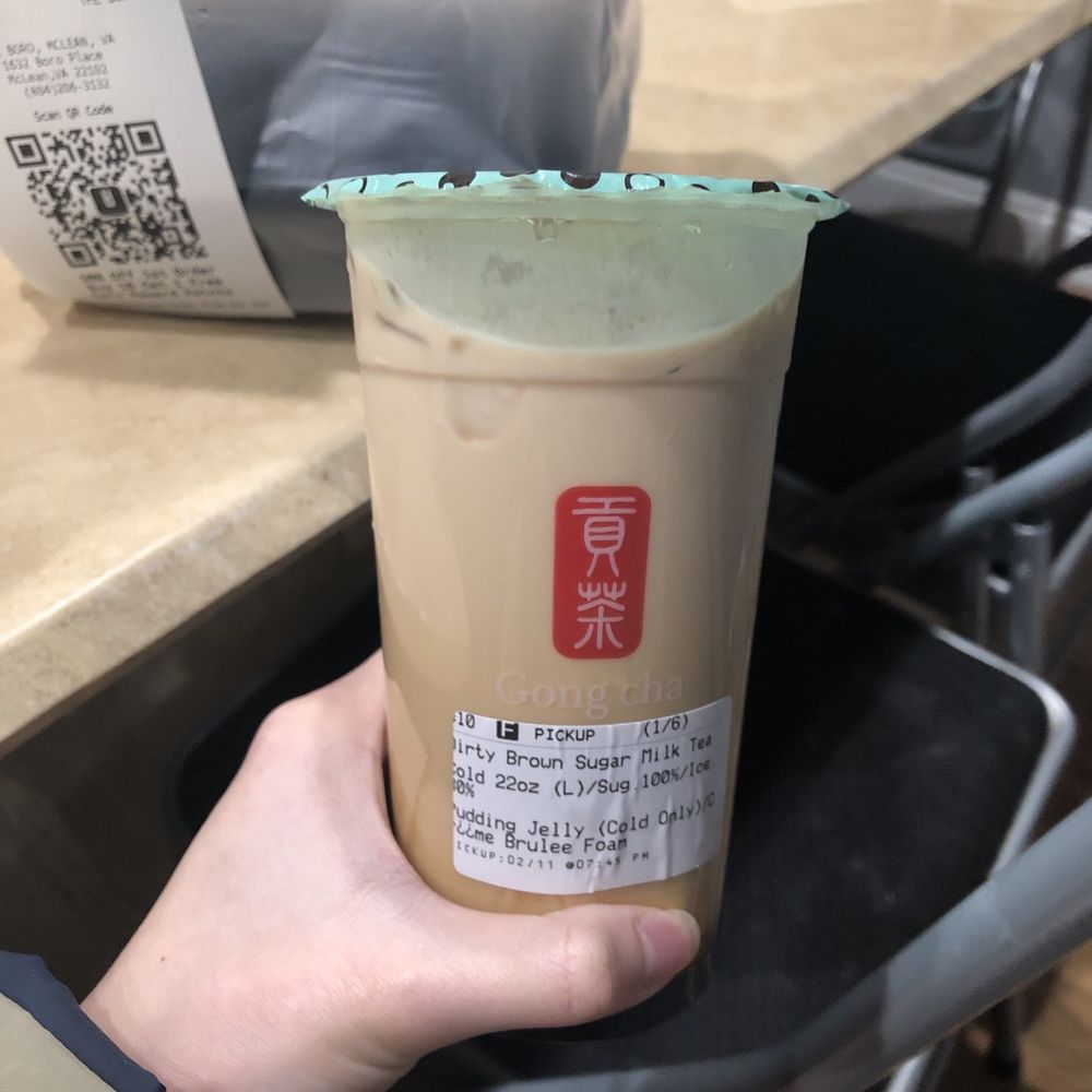 Gong Cha - No foam - Bubble Tea Near Me - Tysons, Virginia