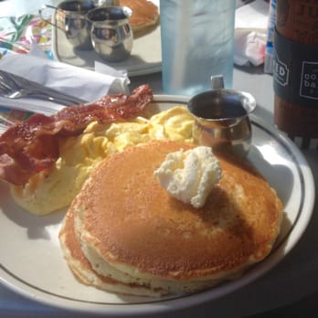 Corner Bakery Cafe - A really crappy, shadowy photo of an awesome pancake breakfast. - Sandwiches Near Me - Irvine, California