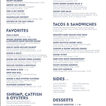 Fish City Grill - Menu - Seafood Near Me - Rogers, Arkansas
