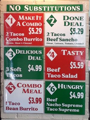 Menu photo 3 Taco Tico Claremore, OK