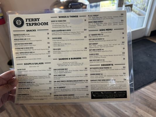 Menu photo 2 Mare Island Brewing - Ferry Taproom Vallejo, CA