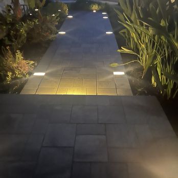 Solo Pavers Expert - Lights installed in new walk way - Masonry/Concrete Near Me Solo Pavers Expert - Lights installed in new walk way - Masonry/Concrete Near Me