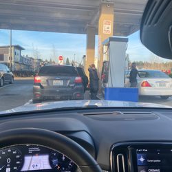Costco Gas Station - Waiting in line