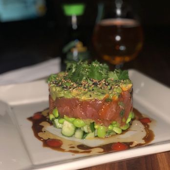 Yard House - Spicy tuna stack. I ordered without nori. - New American Near Me - Costa Mesa, California