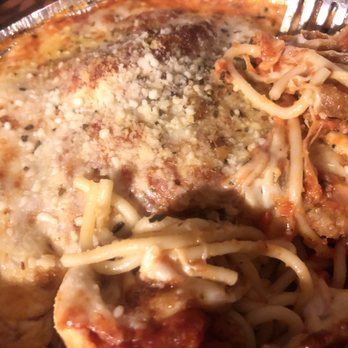 Roma Pizza Shop - Eggplant Parmigiana- sooooo good! Large portion, couldn't finish it & I have an appetite like a pregnant woman! - Pizza Near Me - Durham, North Carolina