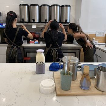 Plentea - Too busy to greet me, grooming themselves in the area where drinks are being made - Tea Rooms Near Me - San Francisco, California Plentea - Too busy to greet me, grooming themselves in the area where drinks are being made - Tea Rooms Near Me - San Francisco, California