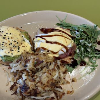 Snooze, an A.M. Eatery - Benny Duo: Smashed Avocado Benny and Bella! Bella! Benny - Breakfast & Brunch Near Me - Orange, California Snooze, an A.M. Eatery - Benny Duo: Smashed Avocado Benny and Bella! Bella! Benny - Breakfast & Brunch Near Me - Orange, California
