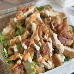 Longo's Park Deli - Cesar salad with cc, bacon, Cesar dressing and chipotle sauce