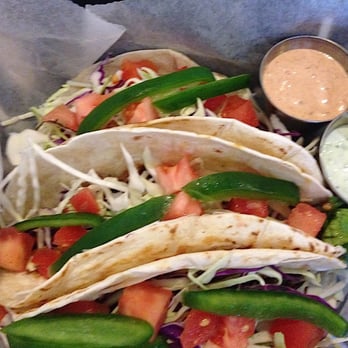 Native Cafe - Three Fish Tacos (MahiMahi) - American Near Me - Gulf Breeze, Florida Native Cafe - Three Fish Tacos (MahiMahi) - American Near Me - Gulf Breeze, Florida