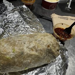 Barbacoa as steak and carnitas were out Barbacoa as steak and carnitas were out