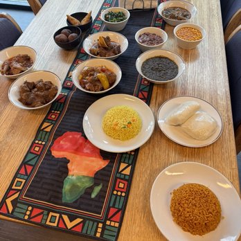 Kate’s Kitchen - We were there during a photo shoot so were more items than we had ordered. - African Near Me - Mishawaka, Indiana