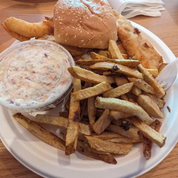 Doug's Fish Fry - Fish sandwich and slaw - Seafood Near Me - Skaneateles, New York Doug's Fish Fry - Fish sandwich and slaw - Seafood Near Me - Skaneateles, New York