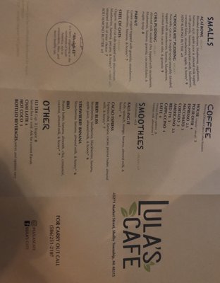 Menu photo 6 Lula's Cafe Shelby Township, MI