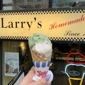 Larry's Homemade Ice Cream - 2 scoops (Matcha and Cookie Dough) - Ice Cream & Frozen Yogurt Near Me - Washington, DC, District of Columbia