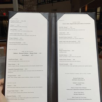Eleven - Menu - New American Near Me - Pittsburgh, Pennsylvania