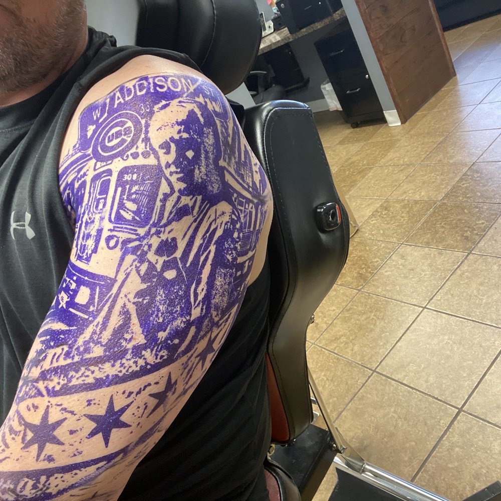 Venture Tattoo Studio - Pre-tat design on the arm. - Piercing Near Me - Oak Park, Illinois Venture Tattoo Studio - Pre-tat design on the arm. - Piercing Near Me - Oak Park, Illinois