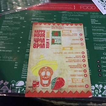 Te'Kila - Menu - Bars Near Me - Los Angeles, California Te'Kila - Menu - Bars Near Me - Los Angeles, California