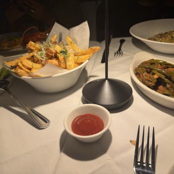 Avra - Truffle fries and green beans - Greek Near Me - Dallas, Texas