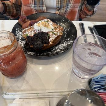 Toast Coffee + Kitchen - Blueberry French Toast, with a little whipped cream. - Coffee & Tea Near Me - Ronkonkoma, New York