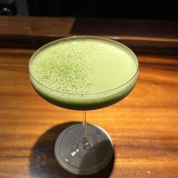 Bar Leather Apron - Matcha old fashioned - Cocktail Bars Near Me - Honolulu, Hawaii