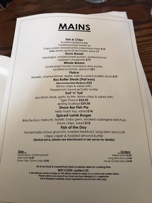 Menu photo 2 The Shore Edinburgh, EDH