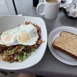 Mitch's Restaurant - Corned beef hash. Comes with toast.