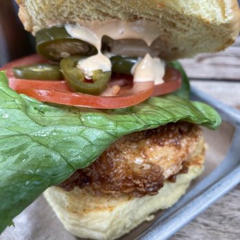 FM Kitchen & Bar - Spicy Fried Chicken Sandwich - Bars Near Me - Houston, Texas FM Kitchen & Bar - Spicy Fried Chicken Sandwich - Bars Near Me - Houston, Texas
