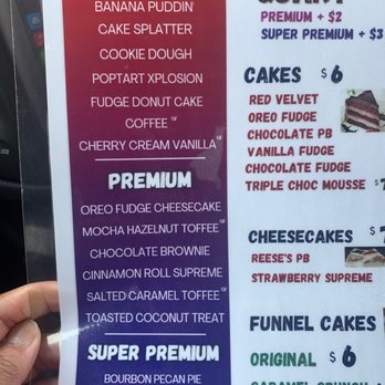Paradise Ice Cream - Menu - Ice Cream & Frozen Yogurt Near Me - Springfield, Virginia