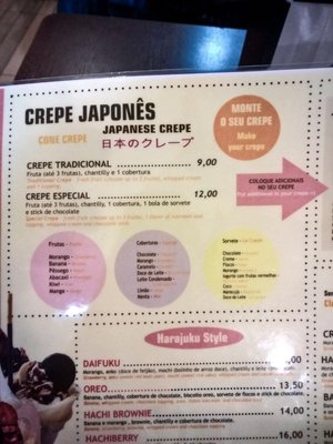 Menu photo 6 Hachi Crepe & Café São Paulo, SP
