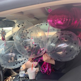 Viva Party - 5 black confetti balloon 1 pink confetti balloon - Party Supplies Near Me - Pasadena, Texas Viva Party - 5 black confetti balloon 1 pink confetti balloon - Party Supplies Near Me - Pasadena, Texas