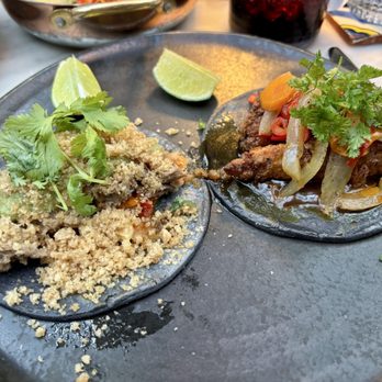 Mirate - Taco de cochito (left) & fried chicken taco (right) - Mexican Near Me - Los Angeles, California Mirate - Taco de cochito (left) & fried chicken taco (right) - Mexican Near Me - Los Angeles, California