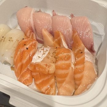 Sushi Shiro - Ika, salmon belly , hamachi belly - Sushi Bars Near Me - Upland, California Sushi Shiro - Ika, salmon belly , hamachi belly - Sushi Bars Near Me - Upland, California