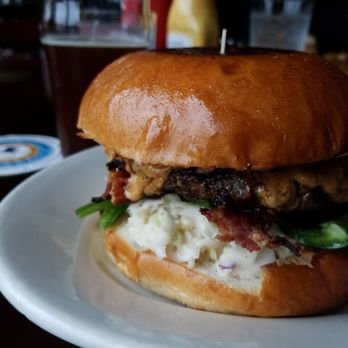 Slanted Tree Kitchen & Taproom - Thai peanut burger - Burgers Near Me - Fairfield, California Slanted Tree Kitchen & Taproom - Thai peanut burger - Burgers Near Me - Fairfield, California