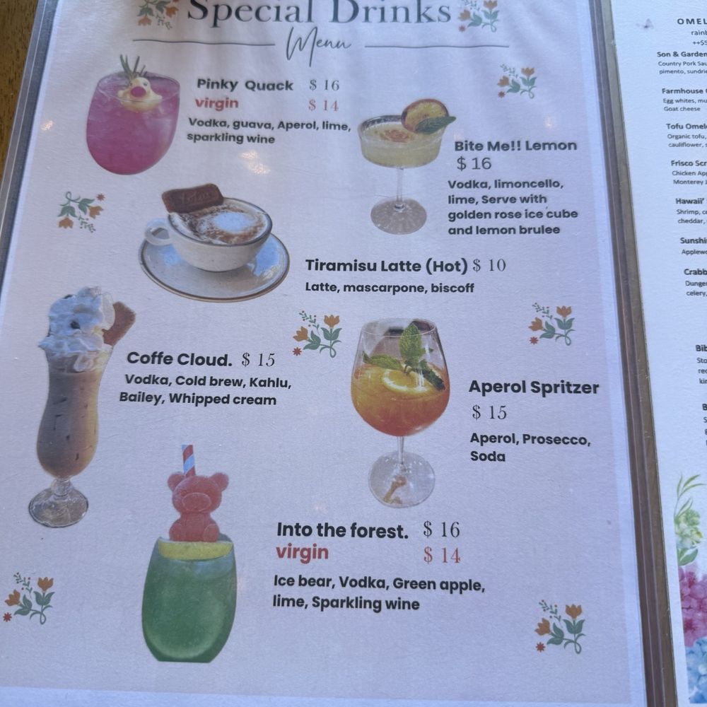 Son & Garden - Seasonal drinks - New American Near Me - Menlo Park, California