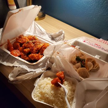 Dragon Flame Chinese Grill - Pineapple chicken and dumplings - Noodles Near Me - Tempe, Arizona
