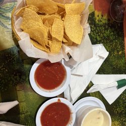Cancun Mexican Restaurant - Chips, queso and salsa